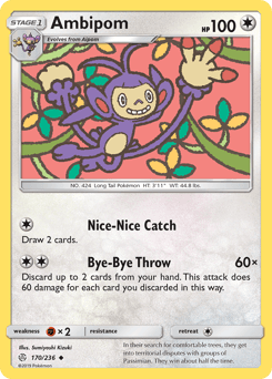 Ambipom Cosmic Eclipse card