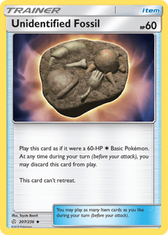 Unidentified Fossil Cosmic Eclipse card