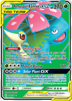 2019 Cosmic Eclipse Venusaur & Snivy-GX #210