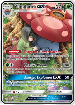 2019 Cosmic Eclipse Vileplume-GX #211