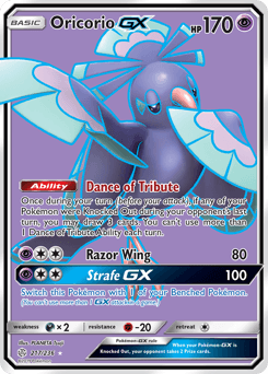 Oricorio-GX Cosmic Eclipse card