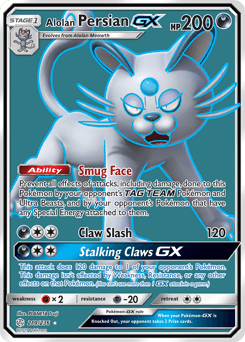 2019 Cosmic Eclipse Alolan Persian-GX #219