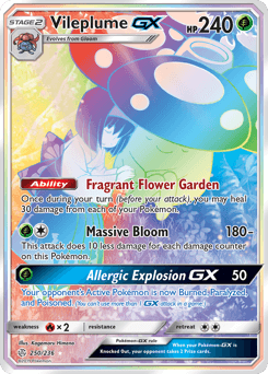 2019 Cosmic Eclipse Vileplume-GX #250