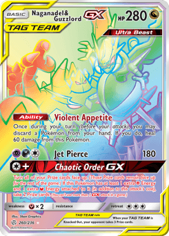 2019 Cosmic Eclipse Naganadel & Guzzlord-GX #260
