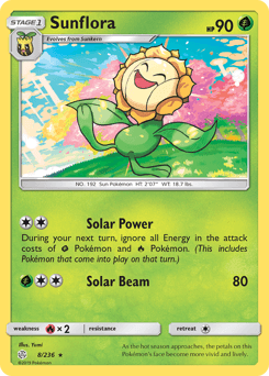 Sunflora Cosmic Eclipse card