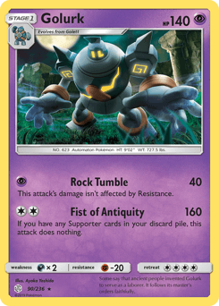 2019 Cosmic Eclipse Golurk #90