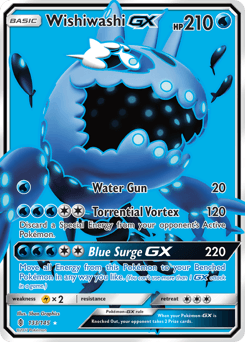 Wishiwashi-GX Guardians Rising card