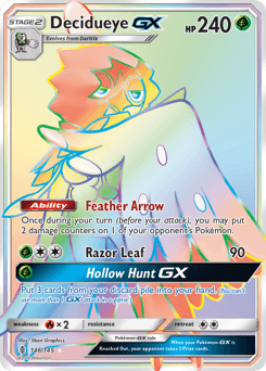 Decidueye-GX Guardians Rising card