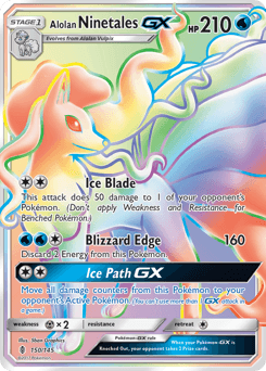Alolan Ninetales-GX Guardians Rising card