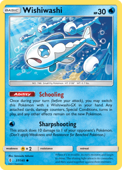 Wishiwashi Guardians Rising card