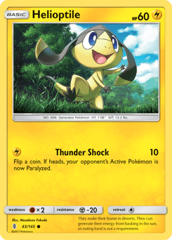 Helioptile Guardians Rising card