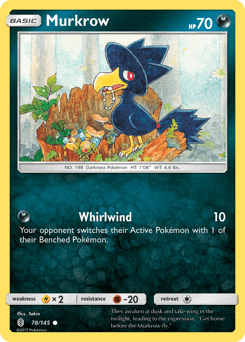 2017 Guardians Rising Murkrow #78