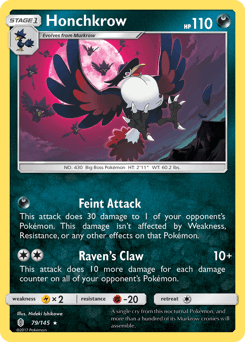 Honchkrow Guardians Rising card