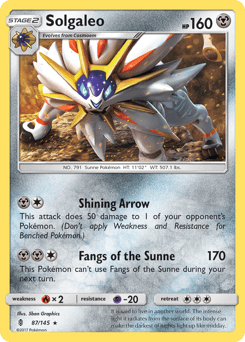 Solgaleo Guardians Rising card