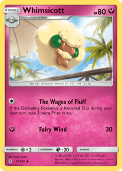 Whimsicott Guardians Rising card