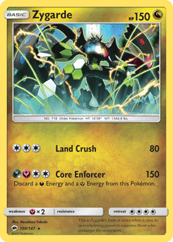 Zygarde Burning Shadows card