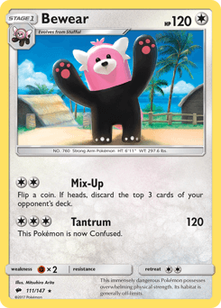 Bewear Burning Shadows card