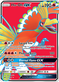 Ho-Oh-GX Burning Shadows card