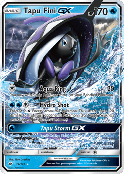 Tapu Fini-GX Burning Shadows card