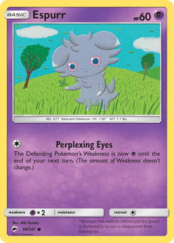 Espurr Burning Shadows card