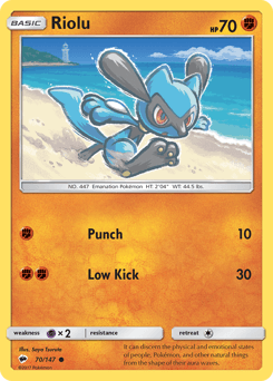 2017 Burning Shadows Riolu #70