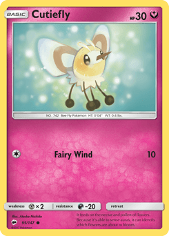 Cutiefly Burning Shadows card