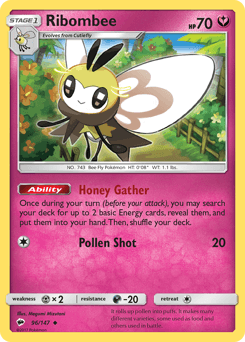 2017 Burning Shadows Ribombee #96