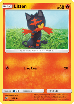 Litten Shining Legends card