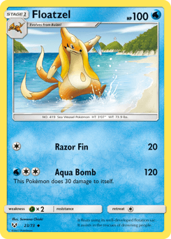 Floatzel Shining Legends card