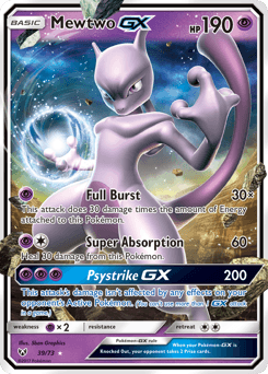 Mewtwo-GX Shining Legends card