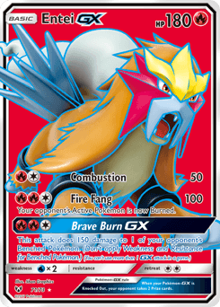 Entei-GX Shining Legends card