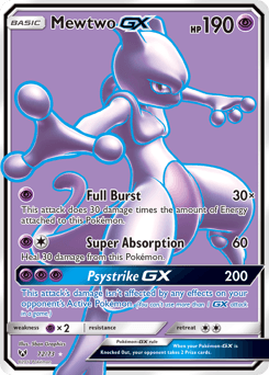 Mewtwo-GX Shining Legends card