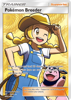 Pokémon Breeder Shining Legends card