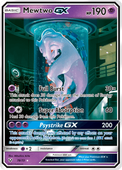 Mewtwo-GX Shining Legends card