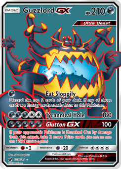 2017 Crimson Invasion Guzzlord-GX #105