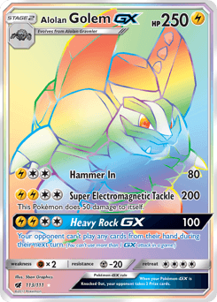 Alolan Golem-GX Crimson Invasion card