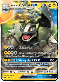 Alolan Golem-GX Crimson Invasion card