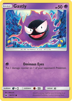 2017 Crimson Invasion Gastly #36