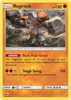 Regirock ★ Crimson Invasion card