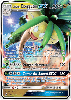 Alolan Exeggutor-GX Crimson Invasion card