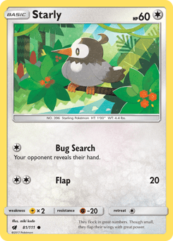 Starly Crimson Invasion card