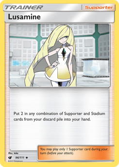 Lusamine Crimson Invasion card