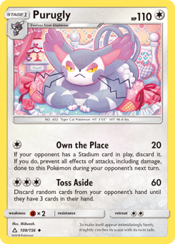 Purugly Ultra Prism card