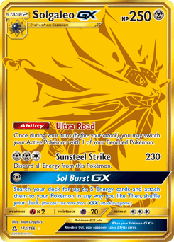 Solgaleo-GX Ultra Prism card