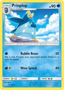 Prinplup Ultra Prism card