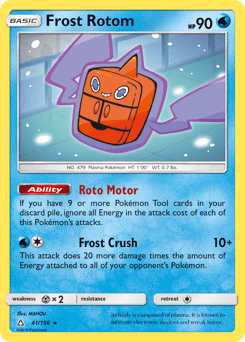 2018 Ultra Prism Frost Rotom #41