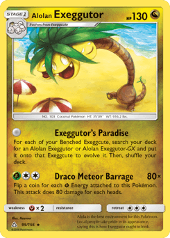 Alolan Exeggutor Ultra Prism card