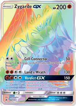 Zygarde-GX Forbidden Light card