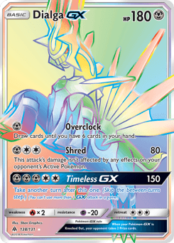 Dialga-GX Forbidden Light card