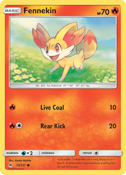 2018 Forbidden Light Fennekin #15